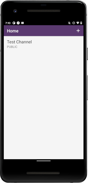 Screenshot: Home screen added